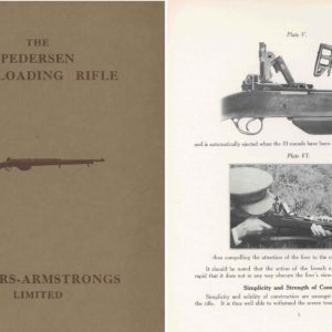 Pedersen Self-Loading Rifle 1932 Circa Vickers