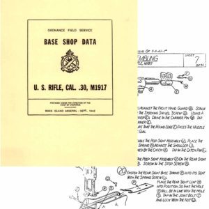 U.S. Rifle Model 1917 Base Shop Data 1942