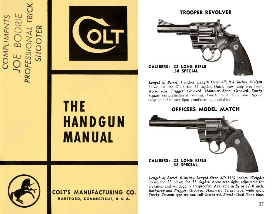 Colt 1958 () Handgun Catalog & Manual - GB-img-0
