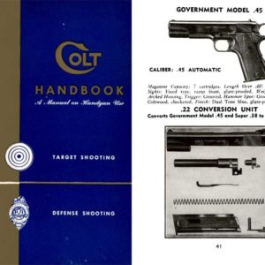 Colt 1962 (circa) Handgun Catalog and Manual