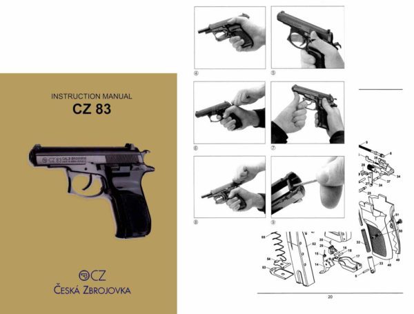 CZ-83 Double Action Czech Pistol Manual