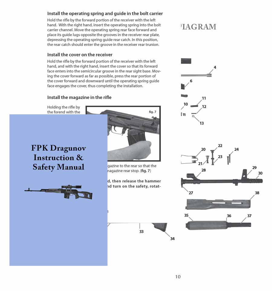 FBK Dragunov (Romanian) Rifle Manual - GB-img-0