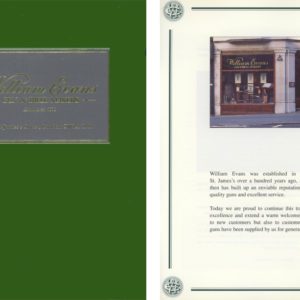 William Evans 1985 Circa (London) Gun Catalog