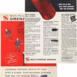 Multi Purpose Grenade for Riot Control 1968 Circa Aircraft Armaments Inc.