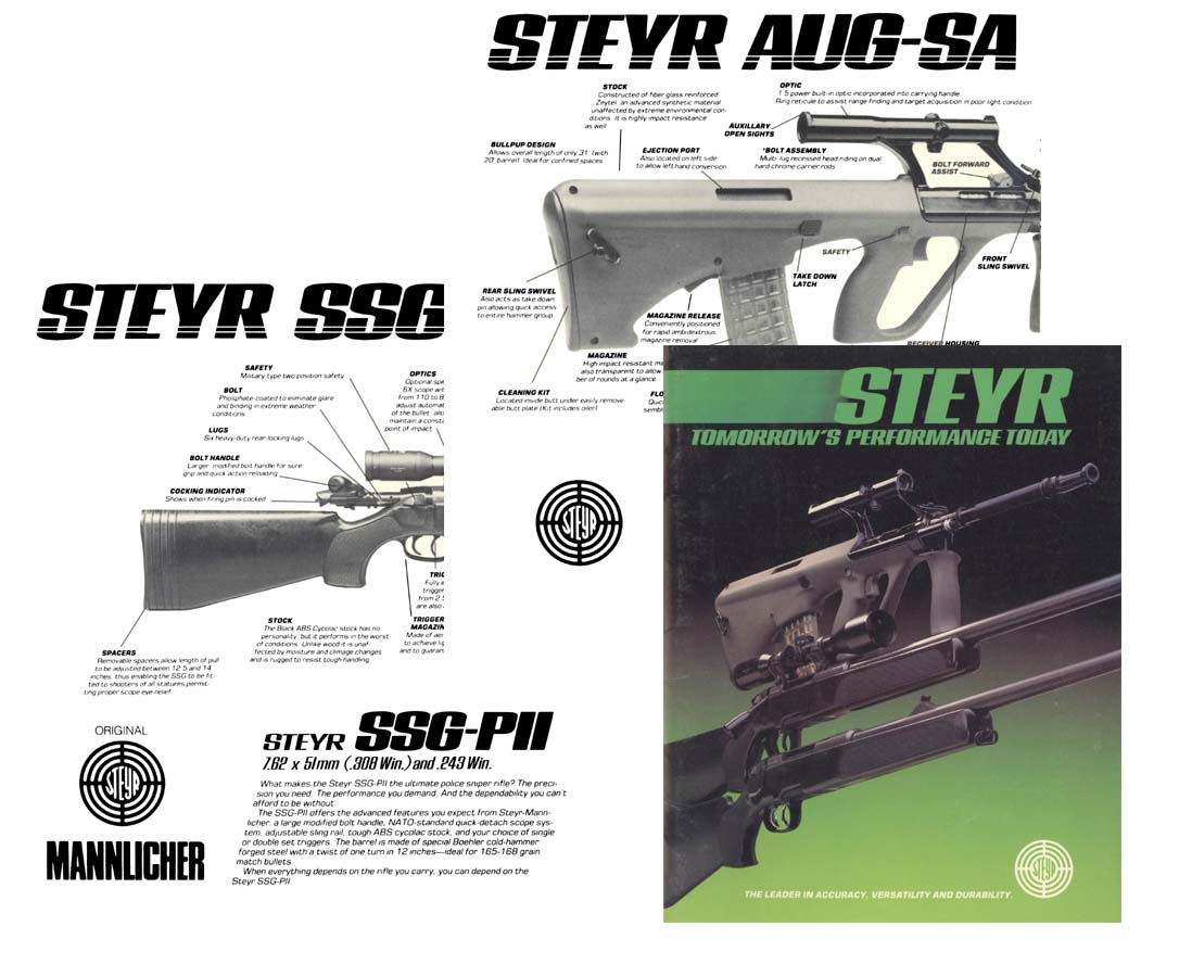 Steyr 1980  AUG-SA, SSG-PII, SSG Gun Catalog - GB-img-0