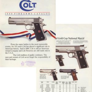 Colt 1989 Gun Catalog