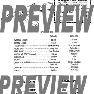 Sten Gun- 1983 Shepherd & Turpin Dist Co Catalog