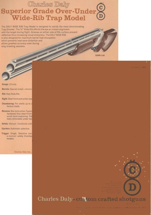 Charles Daly 1965 Gun Catalog