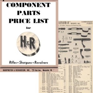 Harrington & Richardson Arms 1964 Component Parts Catalog