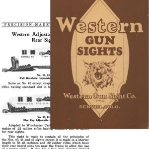 Western Gun Sights 1928 No. 1 (early Redfield Sights)