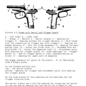 Makarov 9mm Pistol Instruction Manual (English Text)