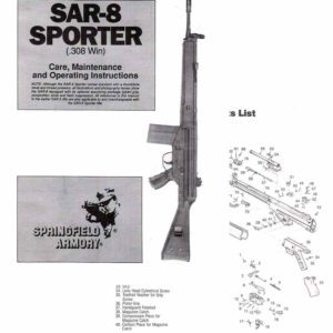 Springfield SAR8 Sportster .308 Safety & Instruction Manual