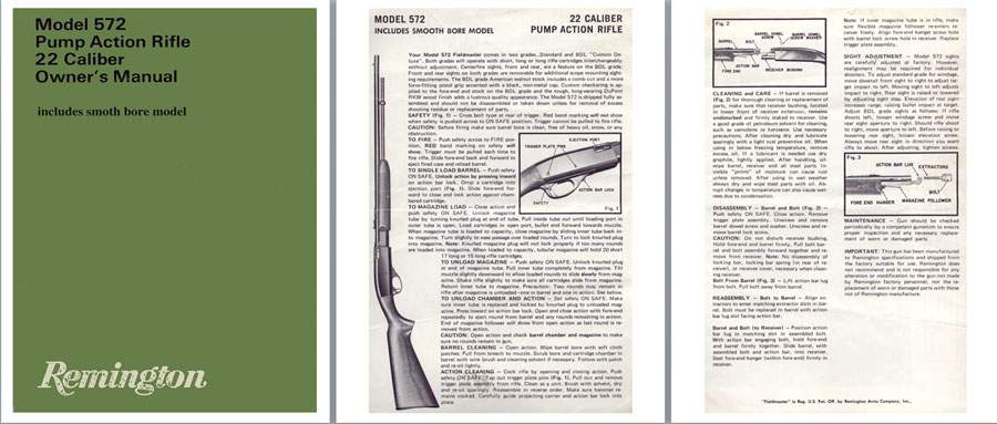Remington Model 572- Owner's Manual - GB-img-0