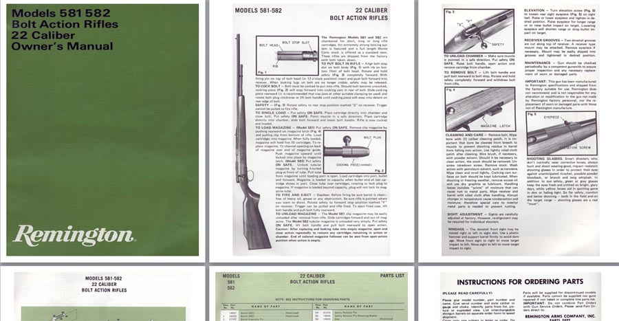 Remington Model 581-582 - Owner's Manual - GB-img-0