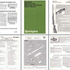 Remington Model 788 Manual- c1967 Manuals (incl LH models)