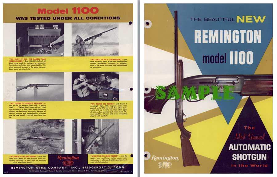 Remington Model 1100 1963 Announcement Flyer - GB-img-0