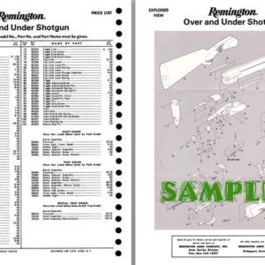 Remington Model 3200 Parts and Schematic Drawing