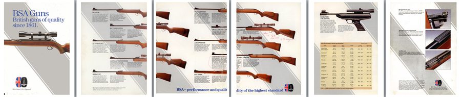 BSA 1980s  British Guns Of Quality Since 1861 Flyer - GB-img-0