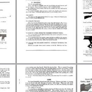 Remington Model 29 1970 Field Service Manual