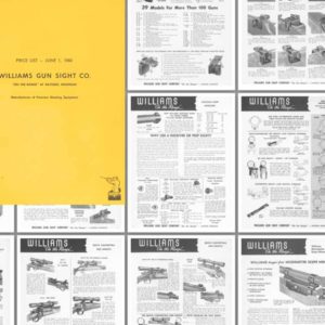 Williams 1960 Gun Sight Catalog & Dealer Prices