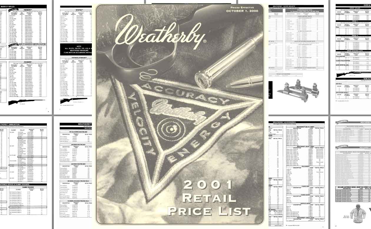 Weatherby 2000 Price List - GB-img-0