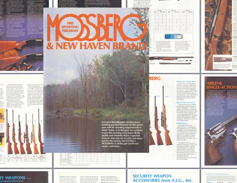 Mossberg 1982 & New Haven Brand Firearms Gun Catalog - GB-img-0