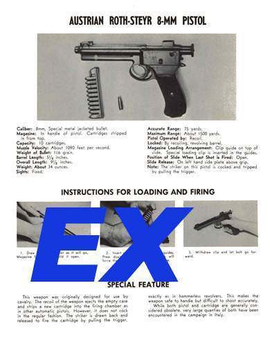 Roth-Steyr (Austrian) 8mm Pistol Manual - GB-img-0