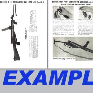 Sten 9mm SMG Mark I, II, III & IV Manual