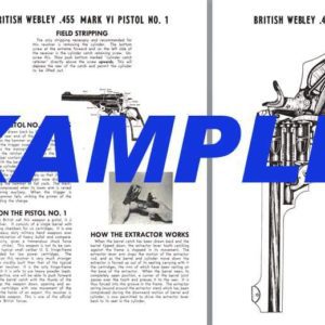 Webley .455 Mark VI Pistol No. 1 Manual