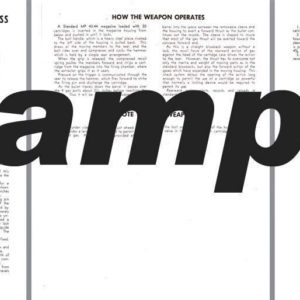 Volksturm Geshuss MP Manual German 7.92mm (Special)