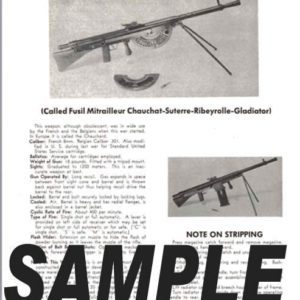 Chauchat (French) 8mm Machine Rifle Field Stripping
