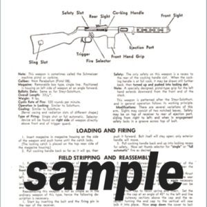 Erma (German) 9mm Machine Pistol Field Stripping