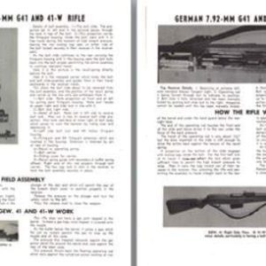 G41 and 41-W Rifle German 7.92mm Manual