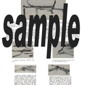 MP40 German 9mm 40 Machine Pistol Manual