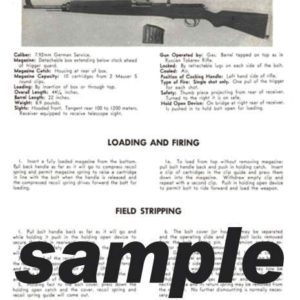 Gewehr (Rifle) 43 German 7.92mm Field Stripping