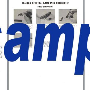 Beretta 1934 9mm Automatic Manual