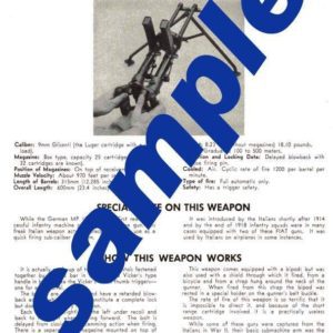 Fiat Model 15 Machine Pistol (Villar Pelosa)