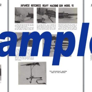 Japanese Hotchkiss Heavy Machine Gun Model 92