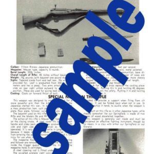 Ariska- Japanese Model 99 (1939) 7.7mm Rifle Description & Notes