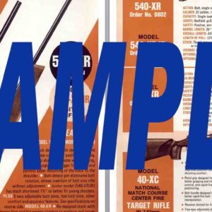 Remington 1970 (circa) Target Rifles Flyer 40-XR, 540-XR, 540-XRJR. 40-XC