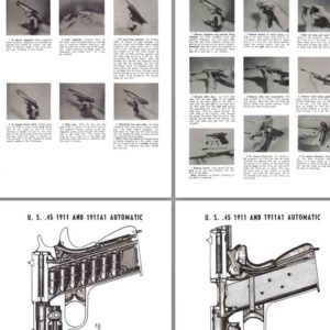 M1911 and 1911A1 .45 Automatic Pistol (stripping, cutaway etc)