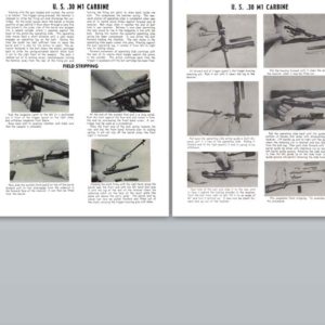 M1 & M1A1 & M2 Field Stripping U.S. Carbine .30 cal