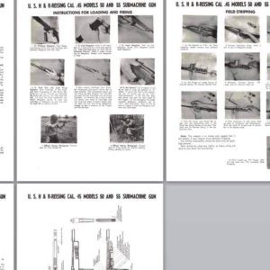 H&R Reising .45 cal Model 50 & 55 Submachine Gun Manual