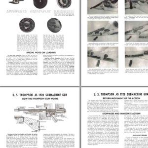 Thompson .45 U.S. Model 1928 Submachine Gun Manual