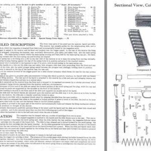 Colt 1928 circa Super .38 & Super Match Automatic Pistol Manual