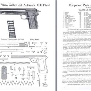 Colt M1902 .38 Military Model Automatic Pistol Manual