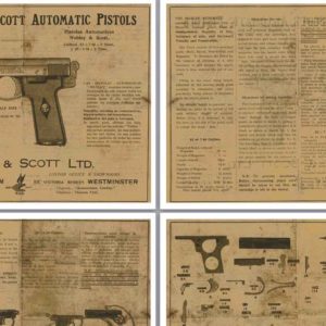 Webley Automatic Pistols 1908 7.65mm & .32 cal / 1907 .25 Manual