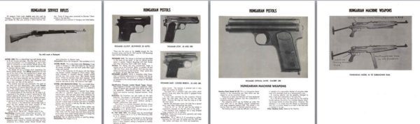 Hungarian WWII Rifles, Pistols & MGs Descriptions and Specs.