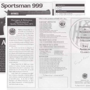 Harrington & Richardson Sportsman 999 Flyer