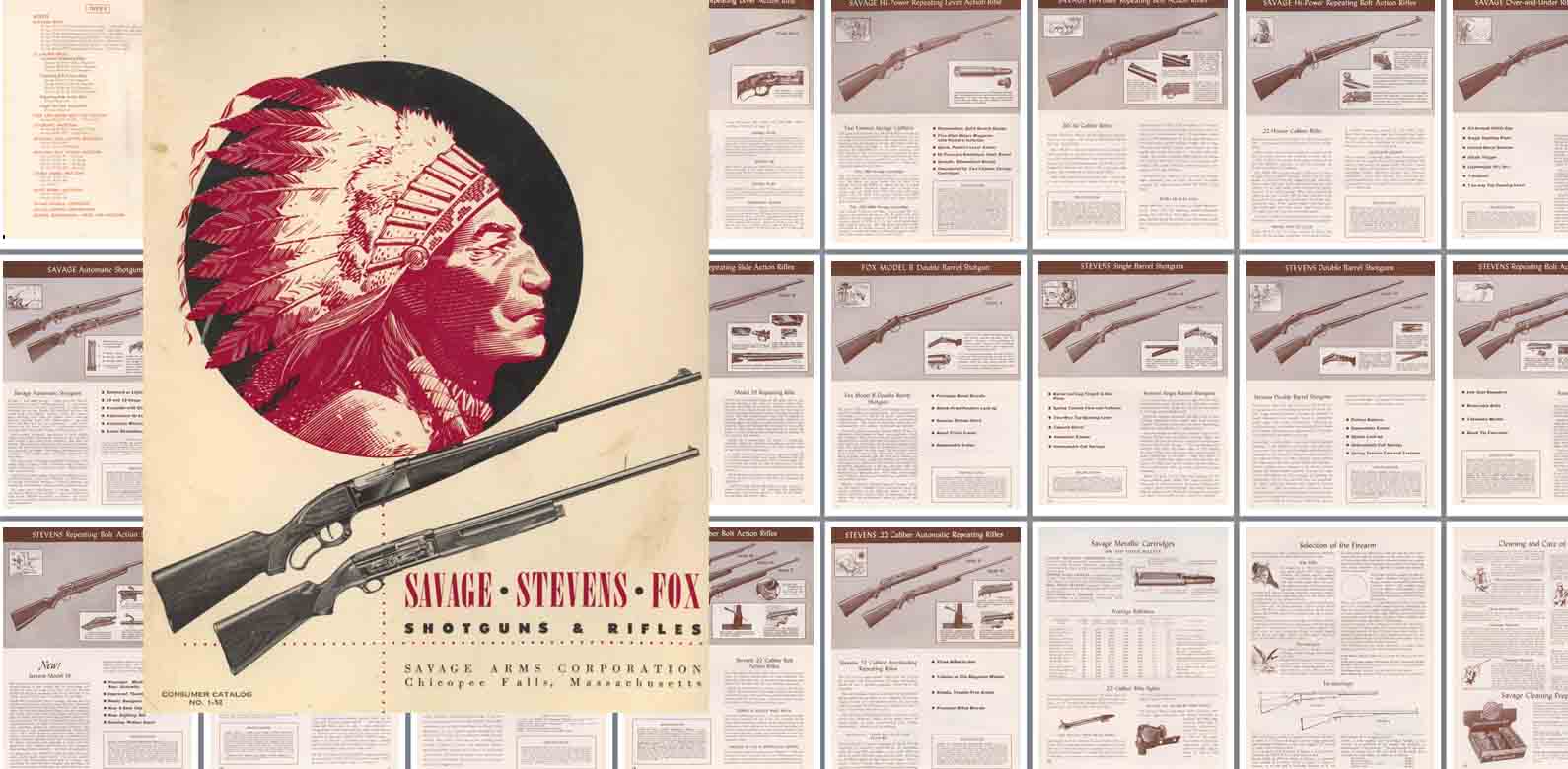 Savage Stevens Fox 1952 Gun Catalog - GB-img-0
